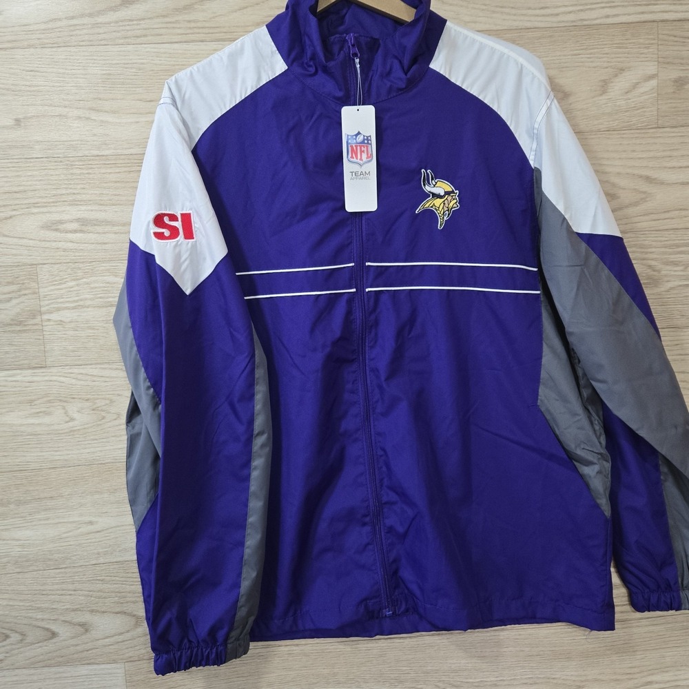 Vintage 90s Reebok Sports Illustrated Minnesota Vikings Windbreaker - Size L